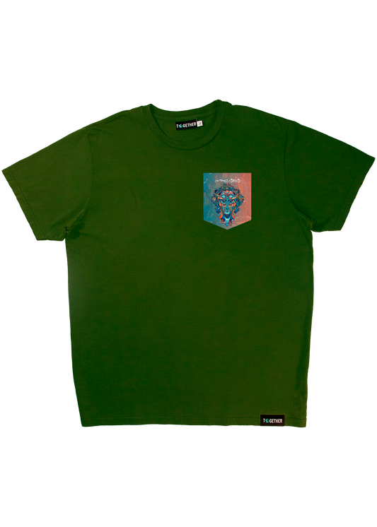 ShpongleDroid Organic Pocket  T-Shirt-Green